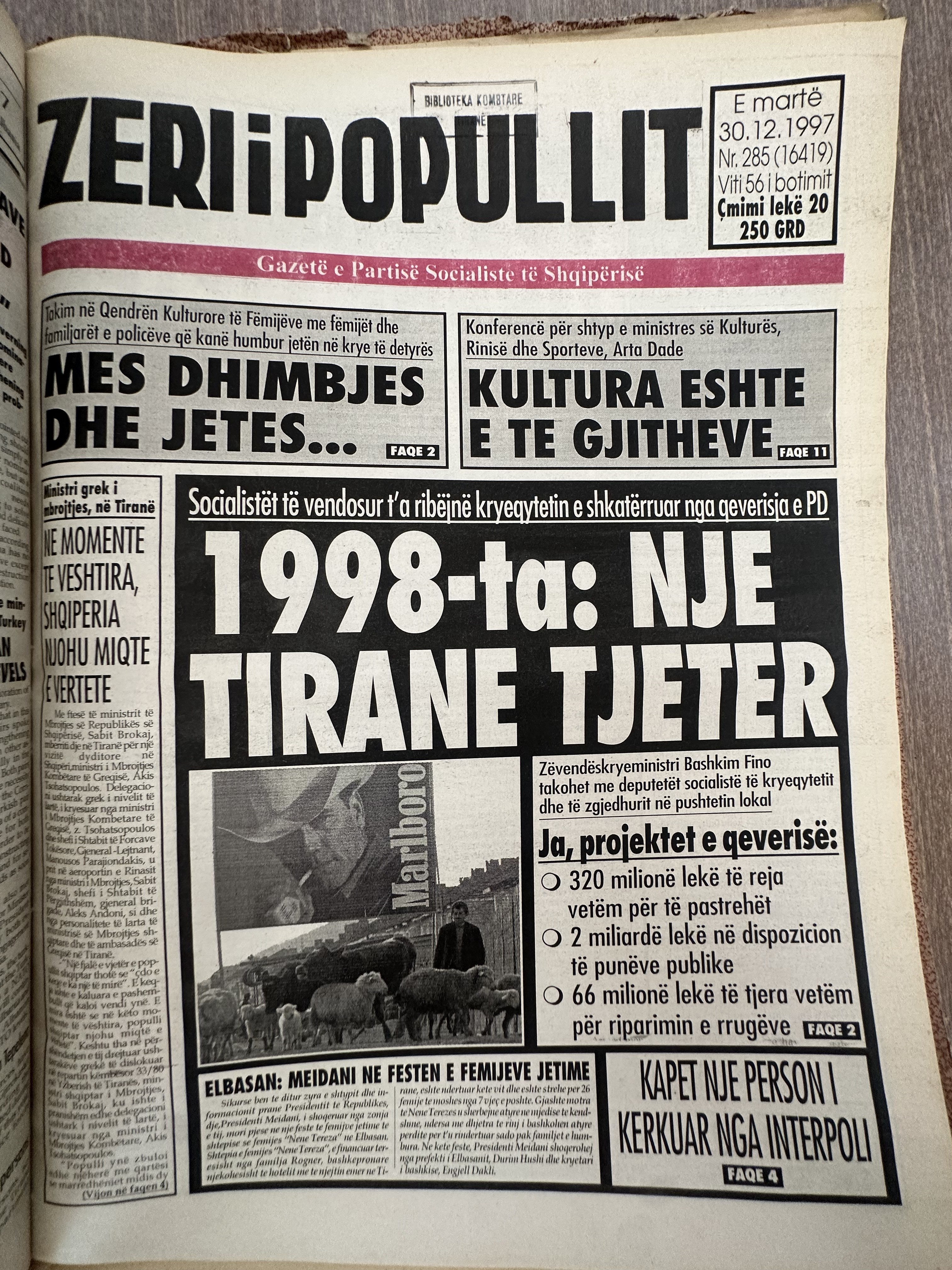 Zëri i Popullit 1997-12-30